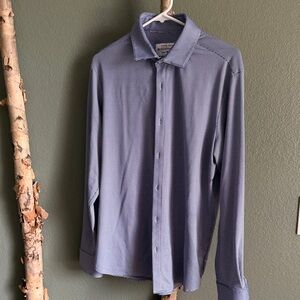 Mizzen+Main Navy Check Dress Shirt